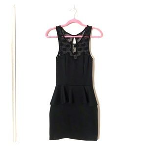 Gorgeous Black Peplum Dress